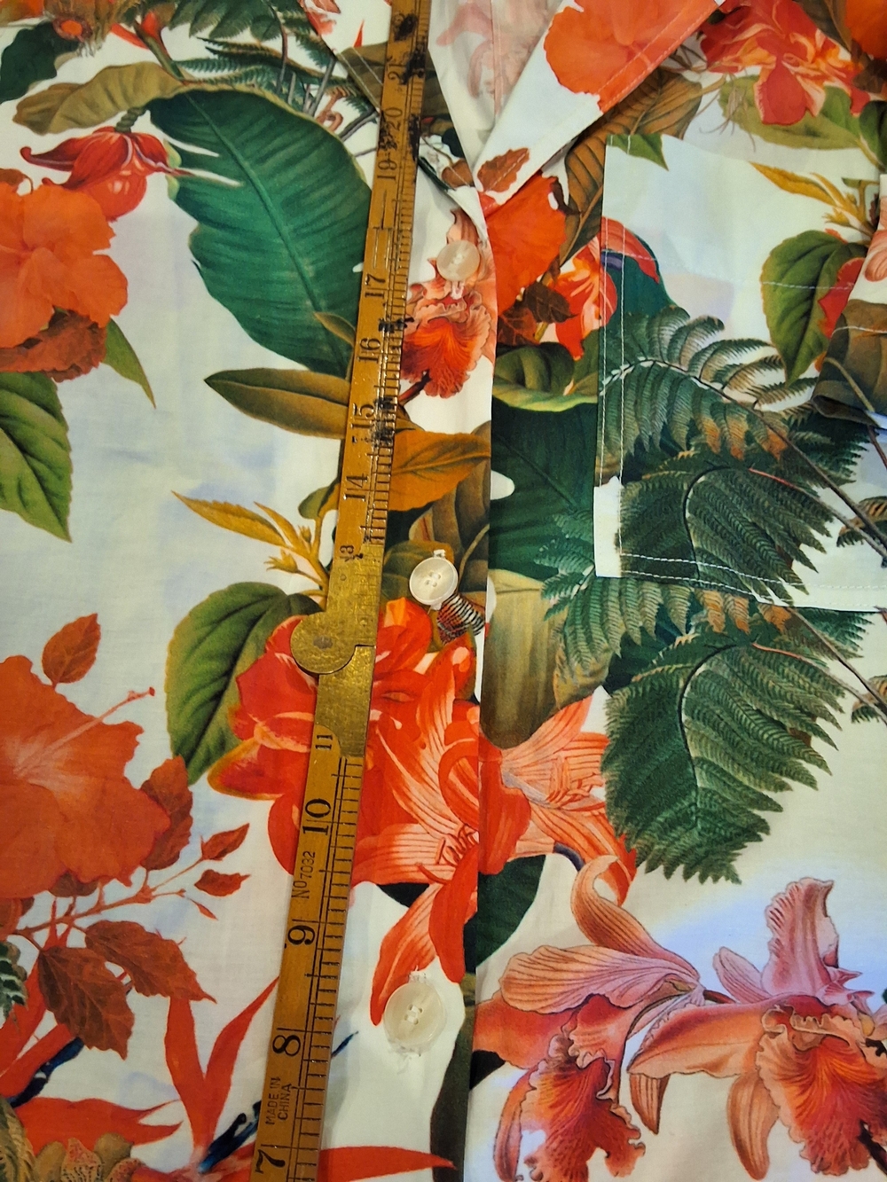 Gianni Bini Tropical Floral Swim Coverup - White, Green, Orange, Pink